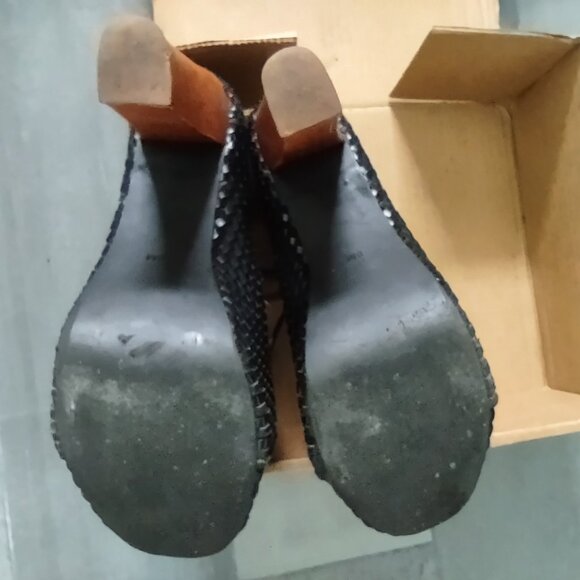 Jeffrey Campbell black basketweave Litas - 8 - Picture 9 of 10